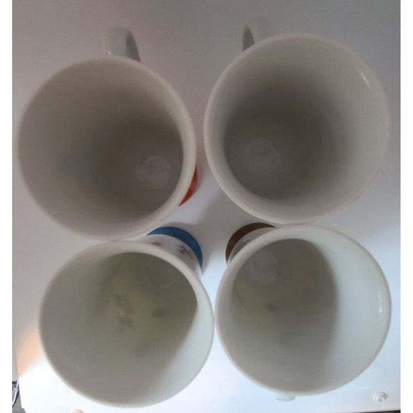 FRED ROBERTS Song Bird Footed Irish Coffee Mugs/Cups Mid Century Modern Set Of 4 - Picture 6 of 7